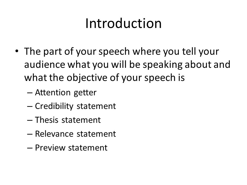 thesis statement for speech examples